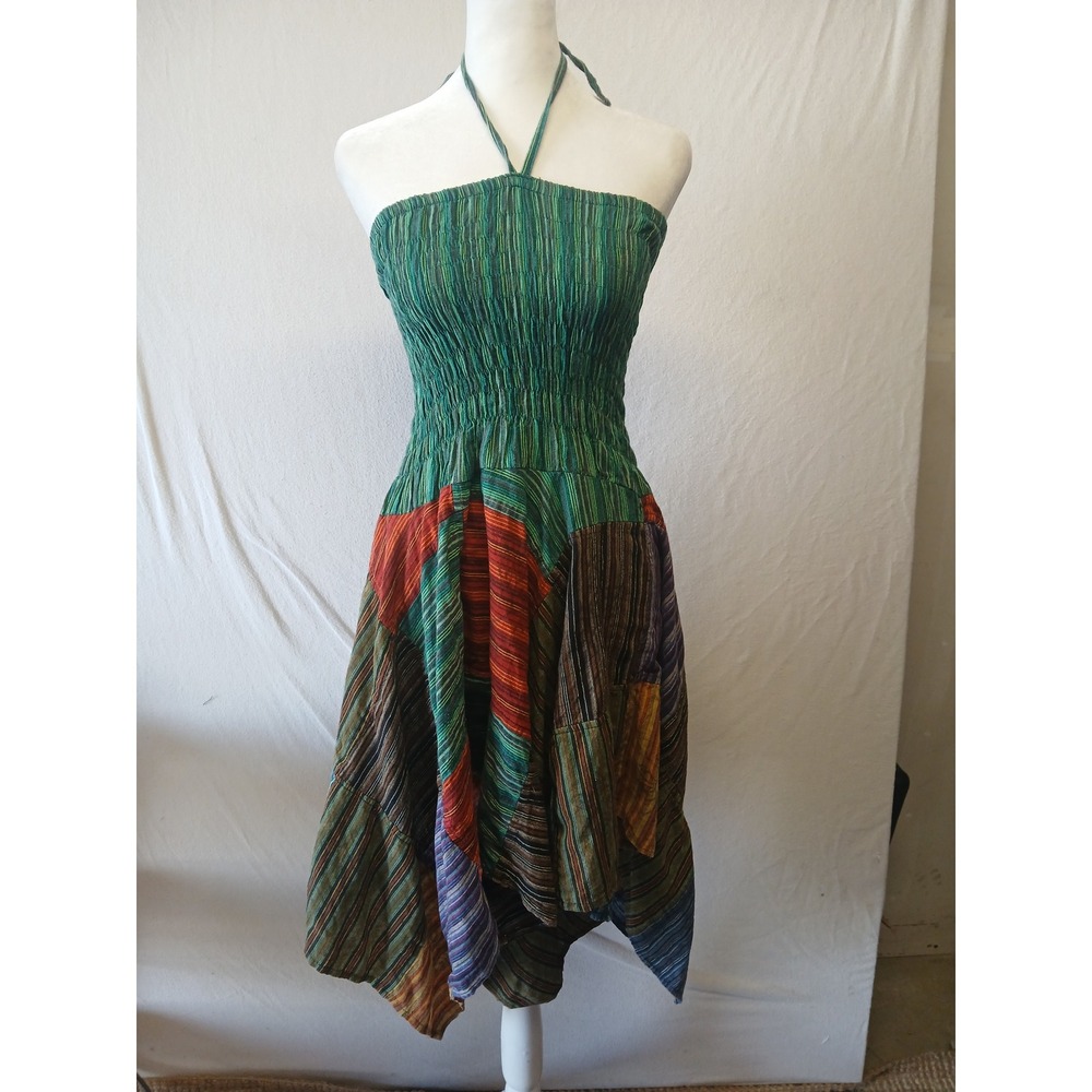 Fairy whimsical Patchwork festival dress hippie S/M kathmandu